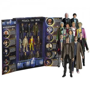 Doctor Who Eleven Doctors Action Figure TARDIS Box Set