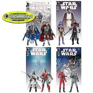 EE Exclusive Star Wars Action Figure Legacy Comic Packs Set