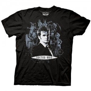 Doctor Who 10th Doctor Collage T-Shirt